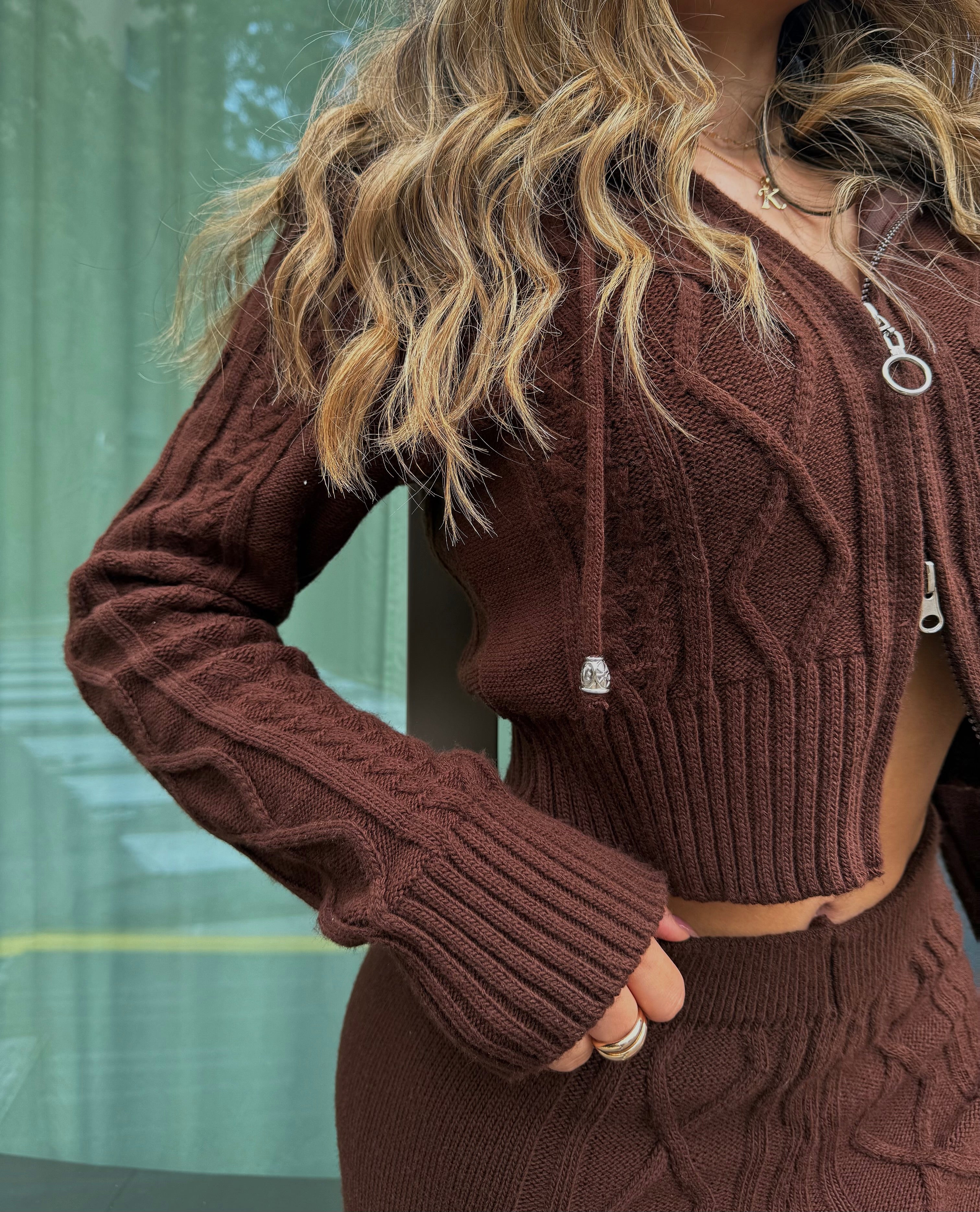 SET BUZO Y PANTALON CAFÉ 5250