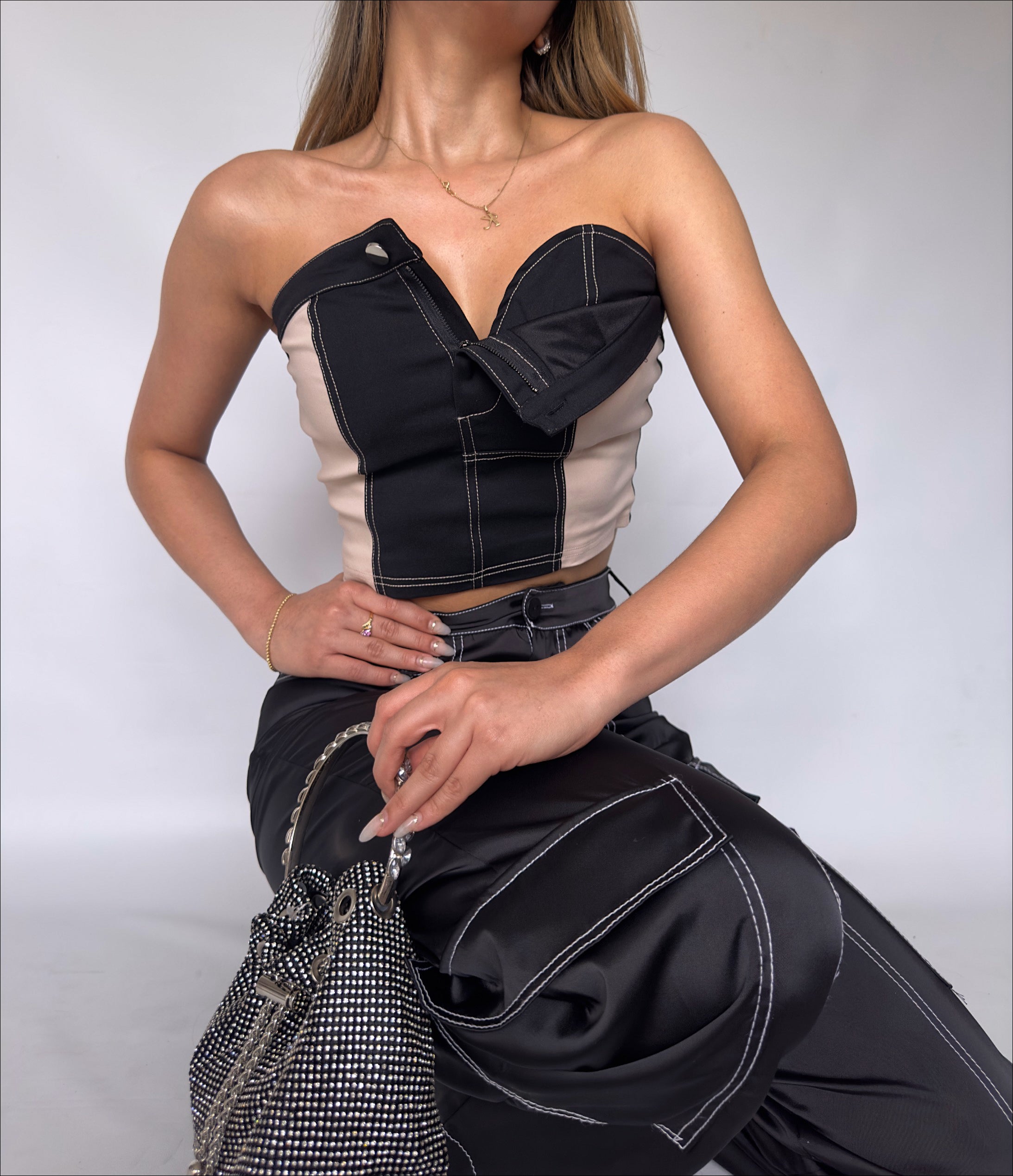 BUSTIER ASIMETRICO