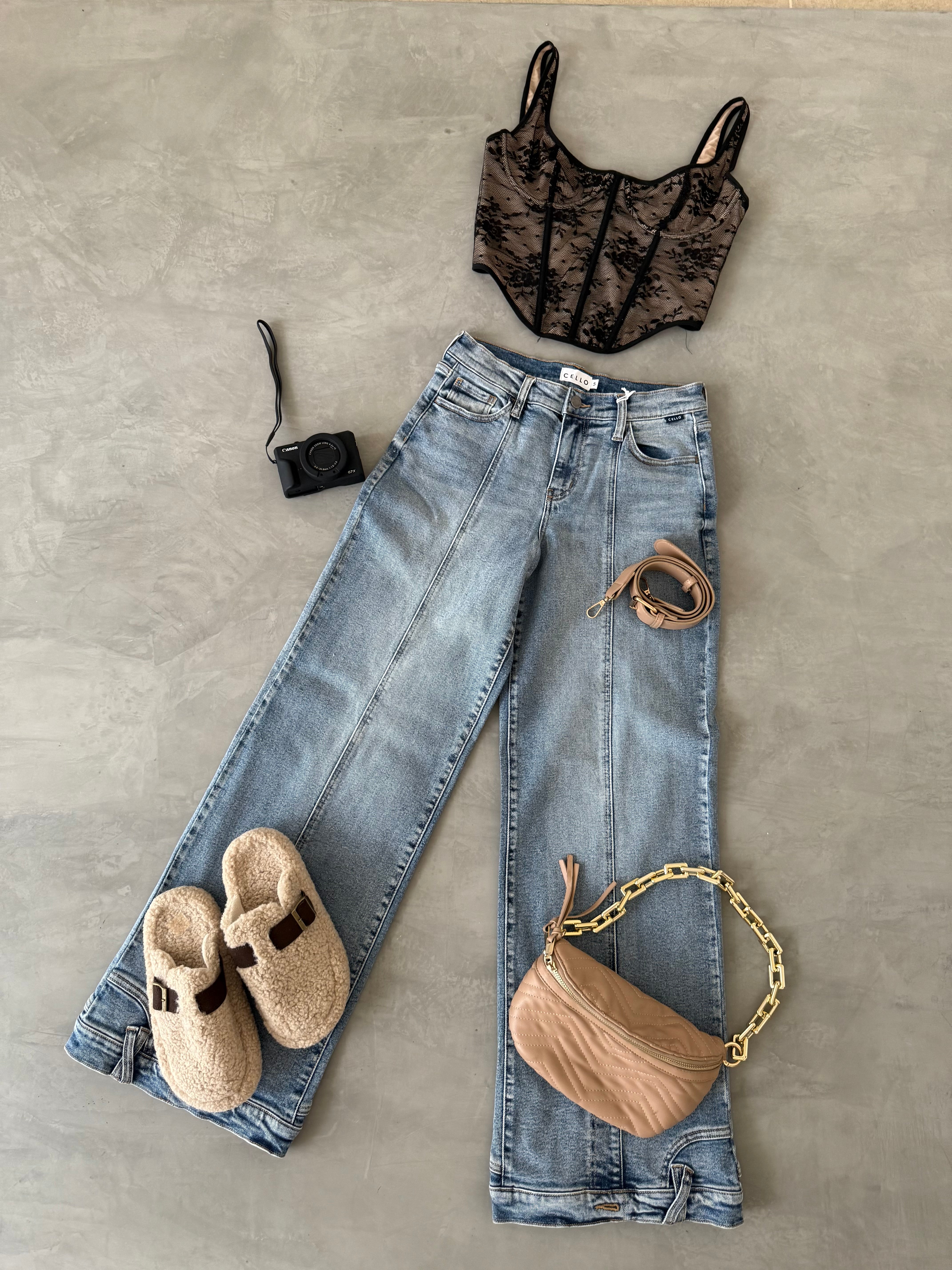 PANTALON CEL WIDE LEG 9672