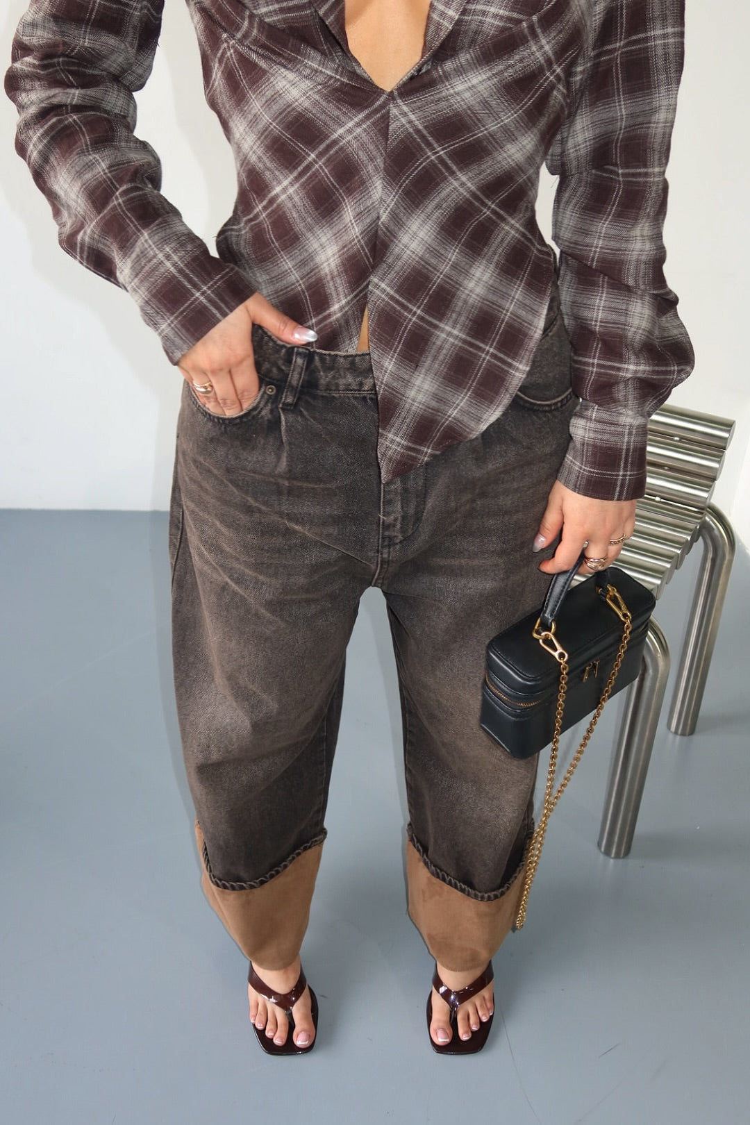 PANTALON BAGGY ITS CAFÉ 4268