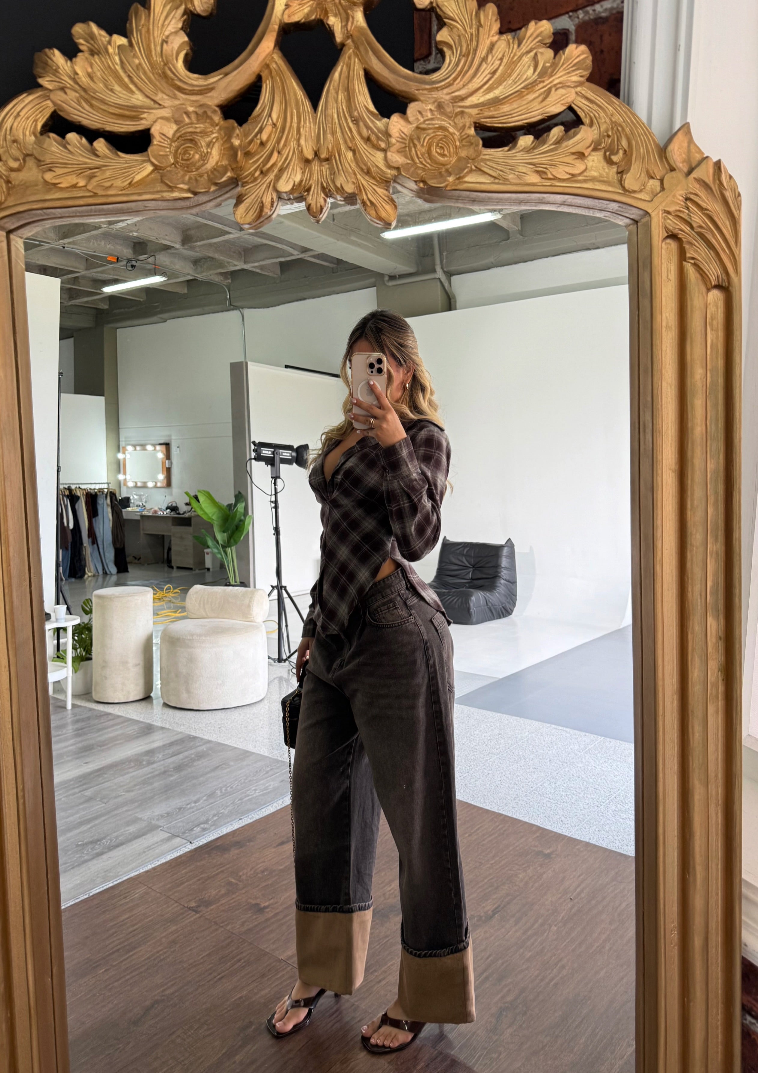 PANTALON BAGGY ITS CAFÉ 4268