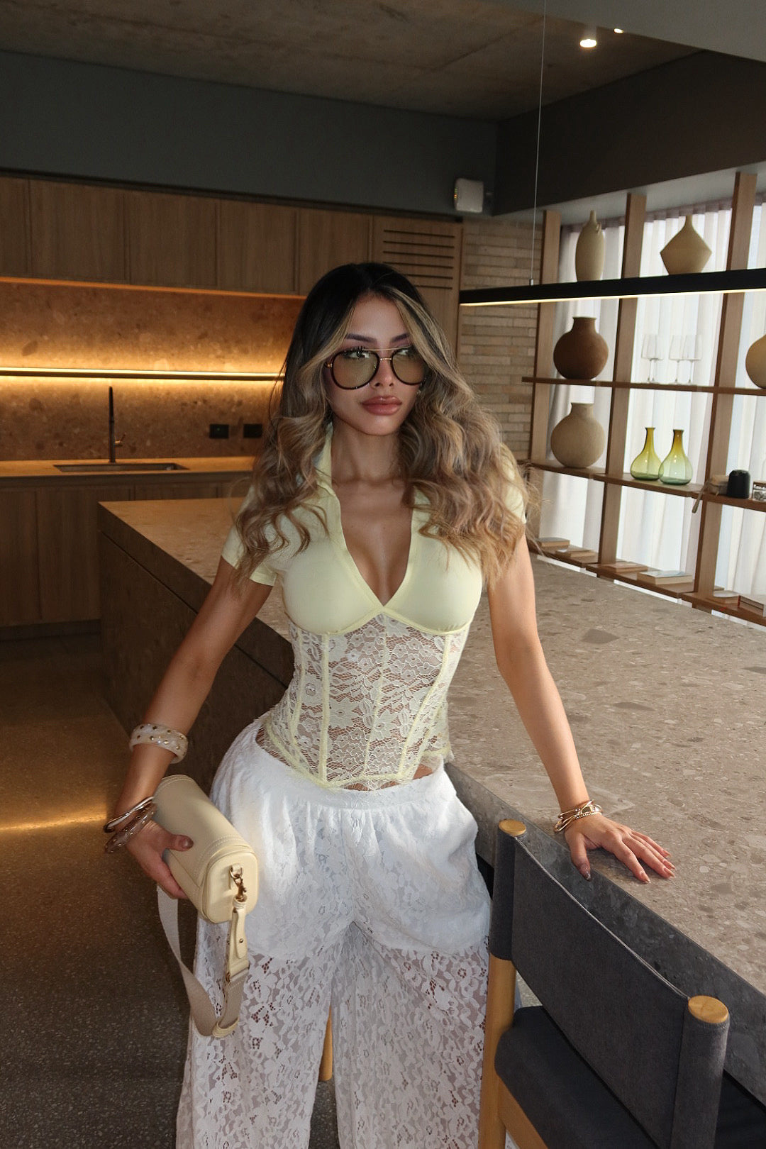 BLUSA CORPIÑO 26315 AMARILLA