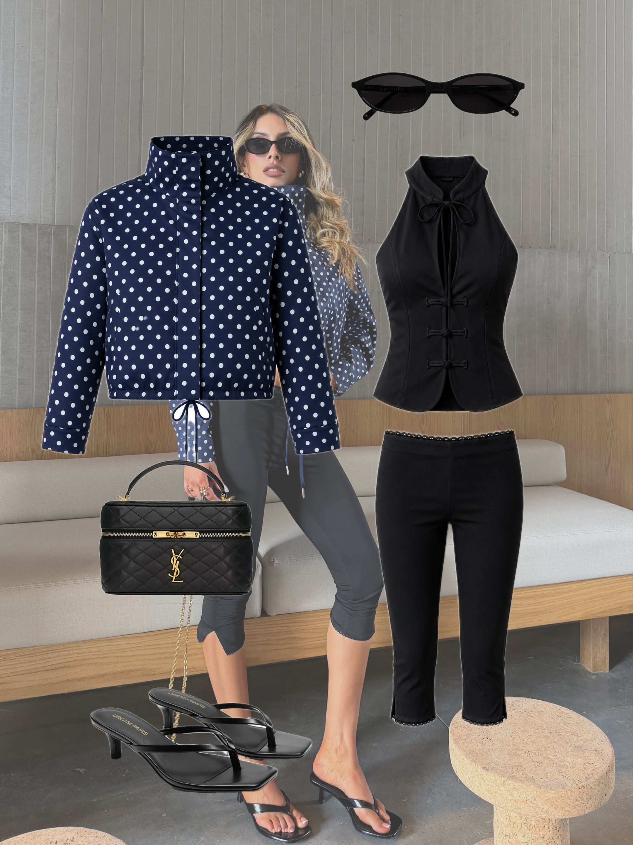 CHAQUETA POLKA DOTS KY 02