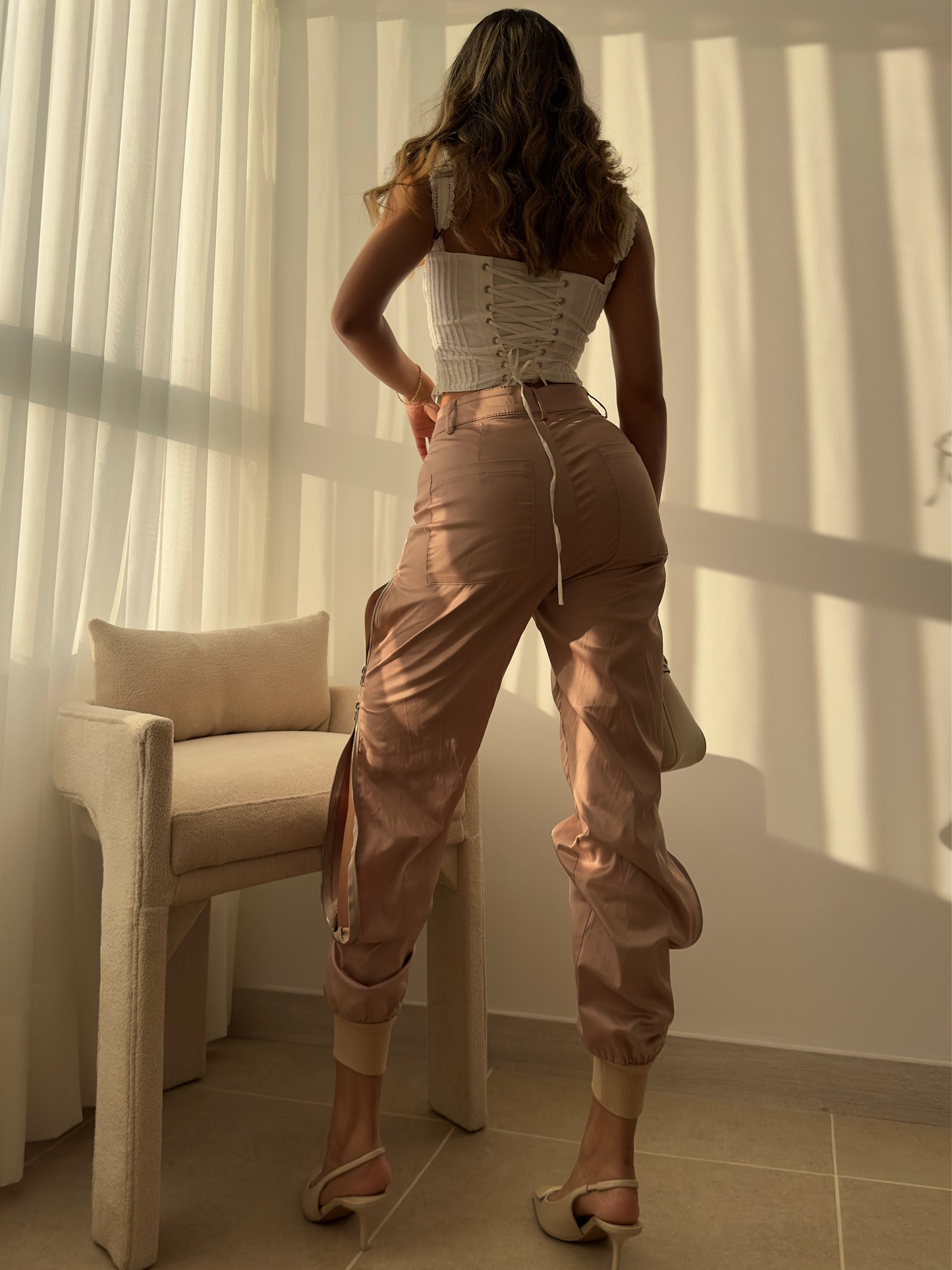 PANTALON LABI CIERRE NUDE