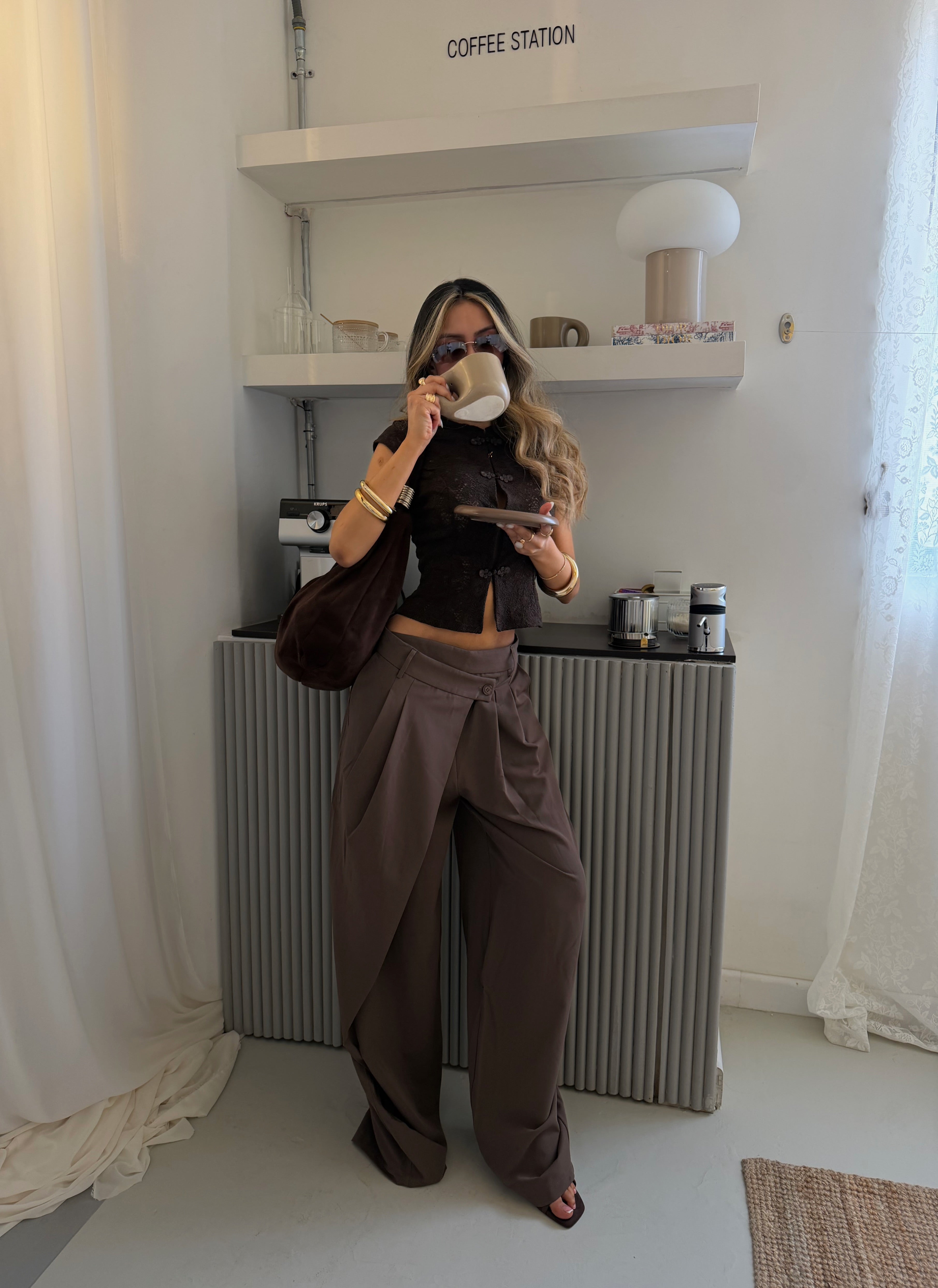 PANTALON CAFE 1347