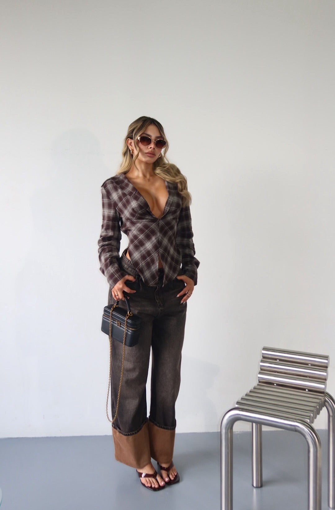 PANTALON BAGGY ITS CAFÉ 4268