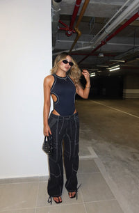 PANTALÓN CARFO AMERICAN NEGRO