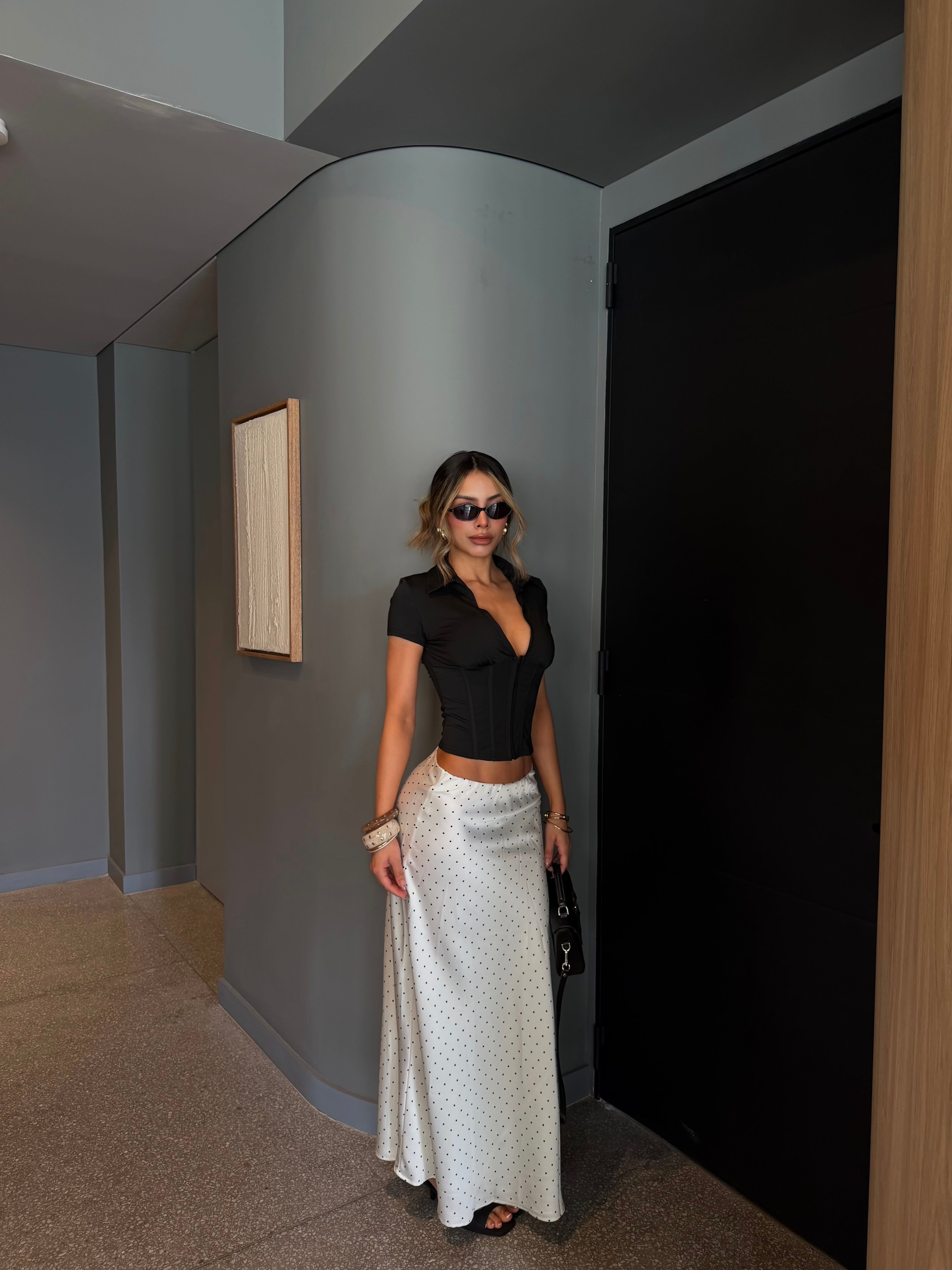 BLUSA CORPIÑO 26308 NEGRA