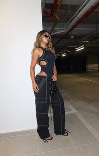 PANTALÓN CARFO AMERICAN NEGRO