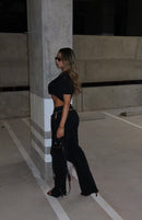 CAMISA GAL ENCAJE NEGRA