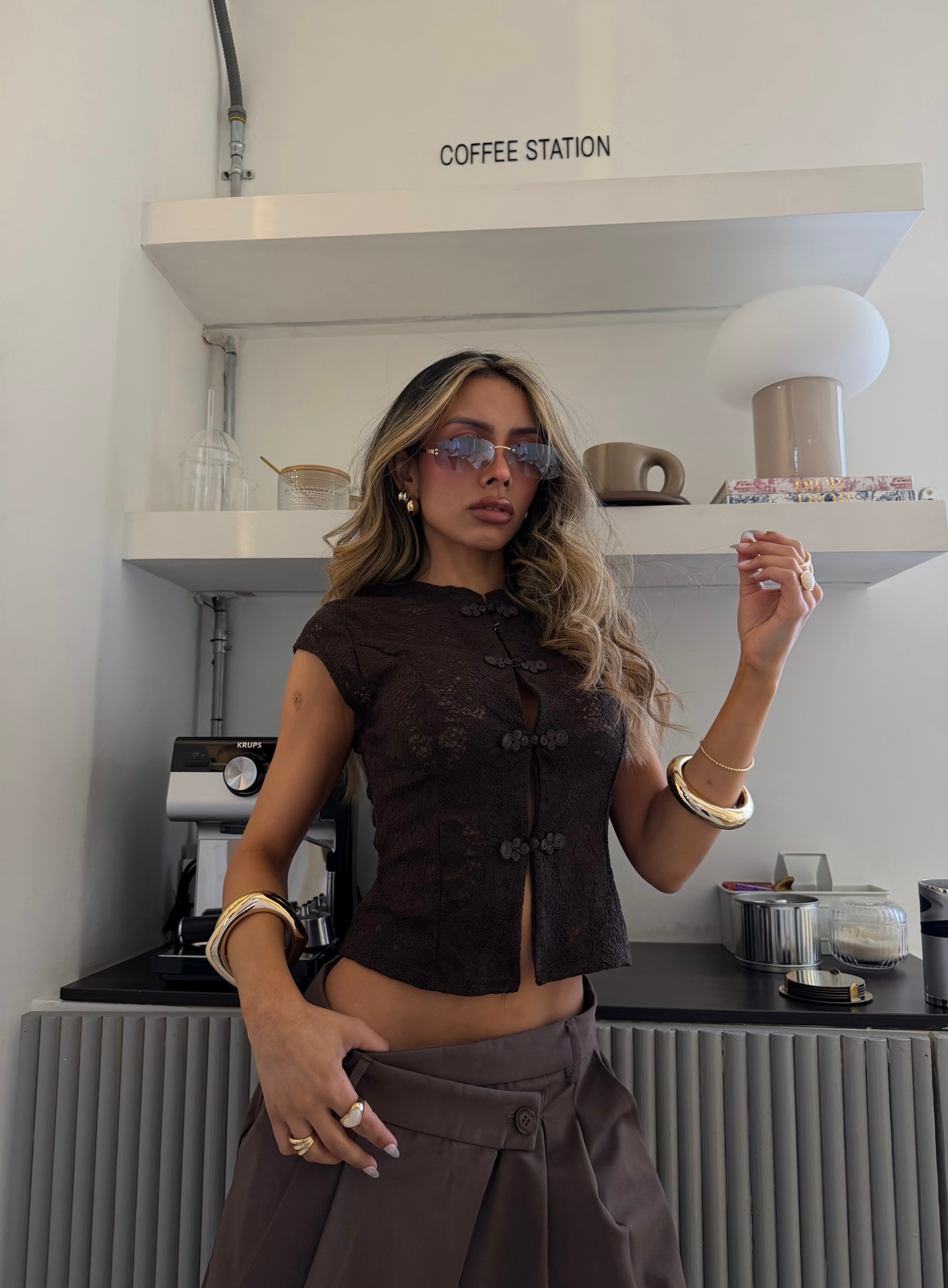 BLUSA KYOTO 26560 CAFE