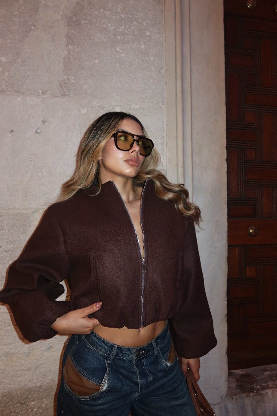 CHAQUETA VOLUMEX CAFE