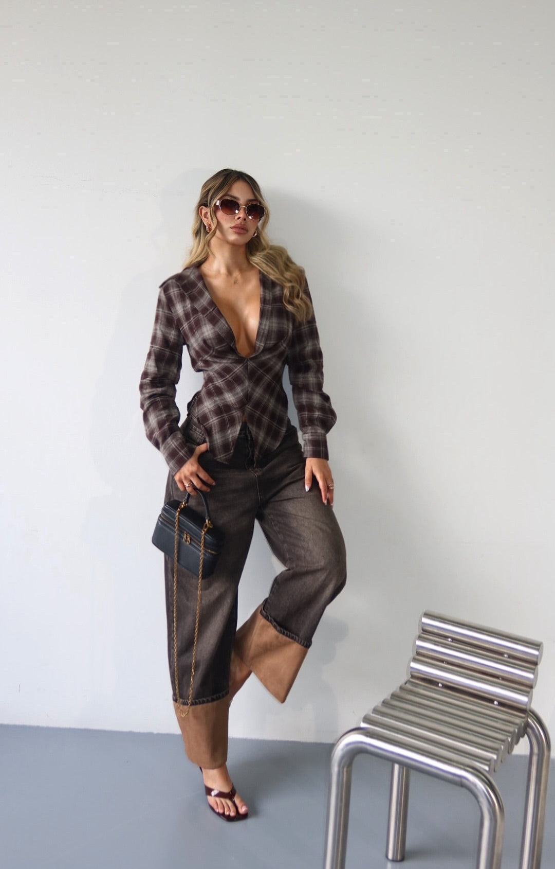 PANTALON BAGGY ITS CAFÉ 4268