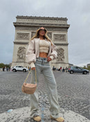 CHAQUETA VOLUMEX BEIGE