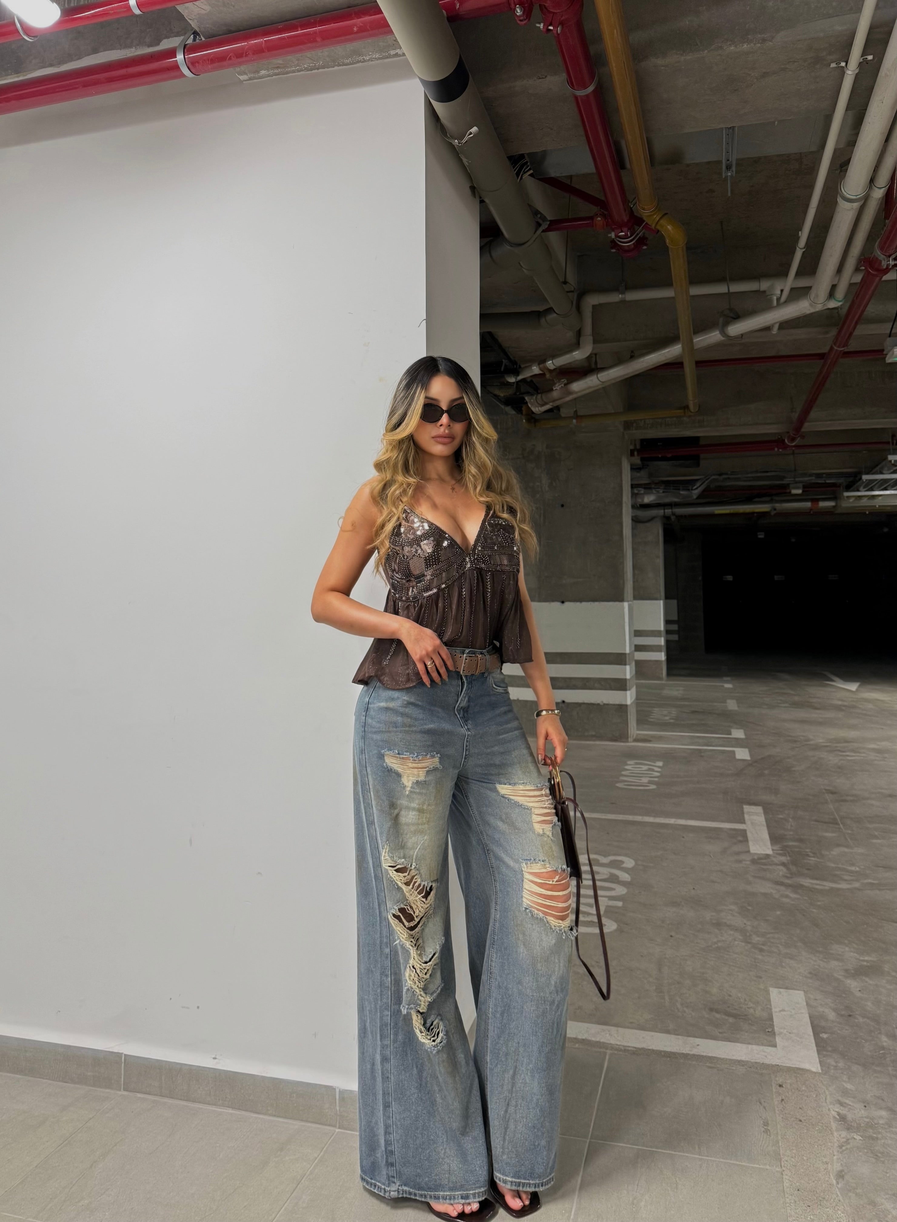 PANTALON CINTURÓN WIDE LED 11133