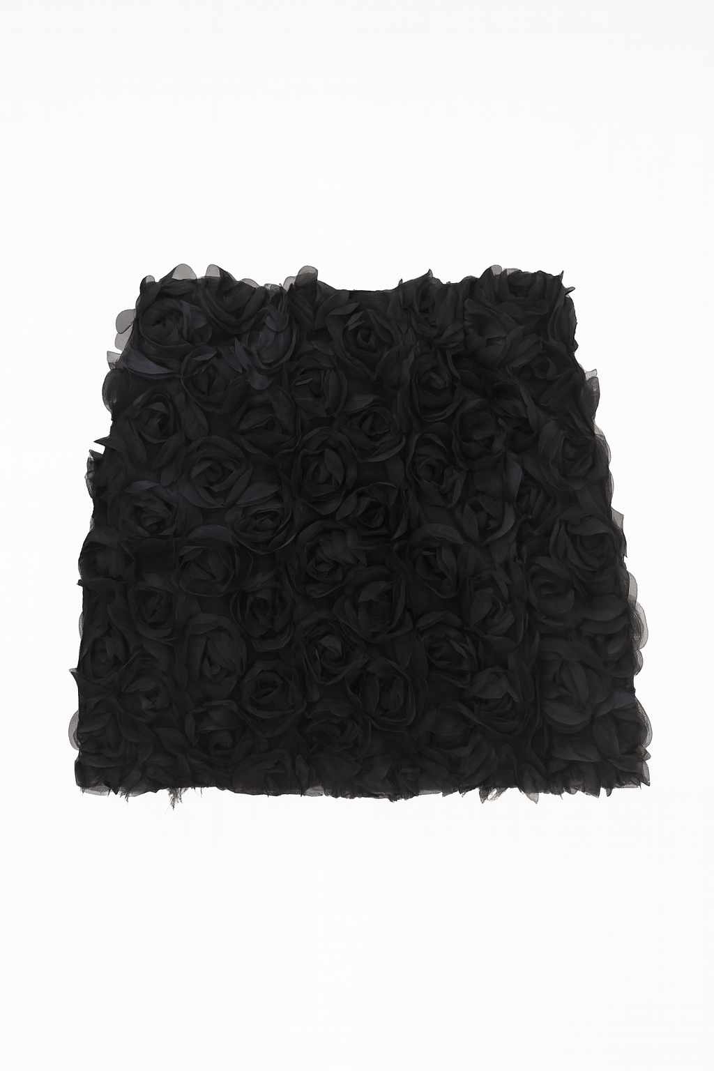 FALDA FLORES NEGRA 4077