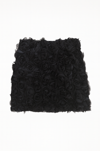 FALDA FLORES NEGRA 4077