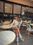 SET BUZO Y PANTALON BEIGE 5258