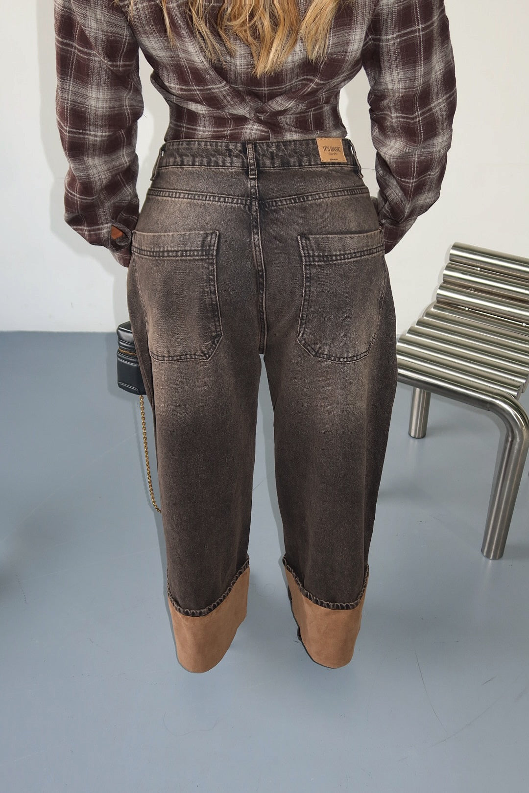PANTALON BAGGY ITS CAFÉ 4268