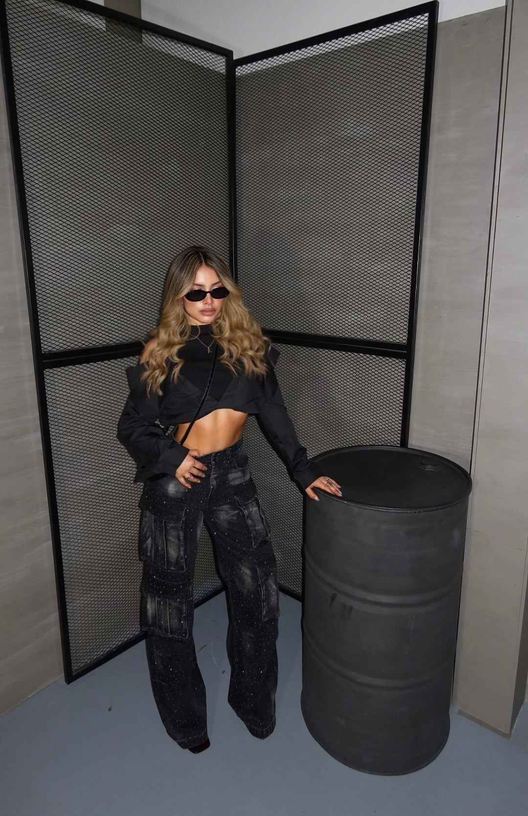 PANTALON WIDE CARGO C43