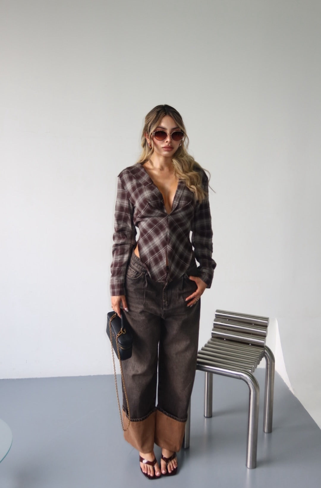 PANTALON BAGGY ITS CAFÉ 4268
