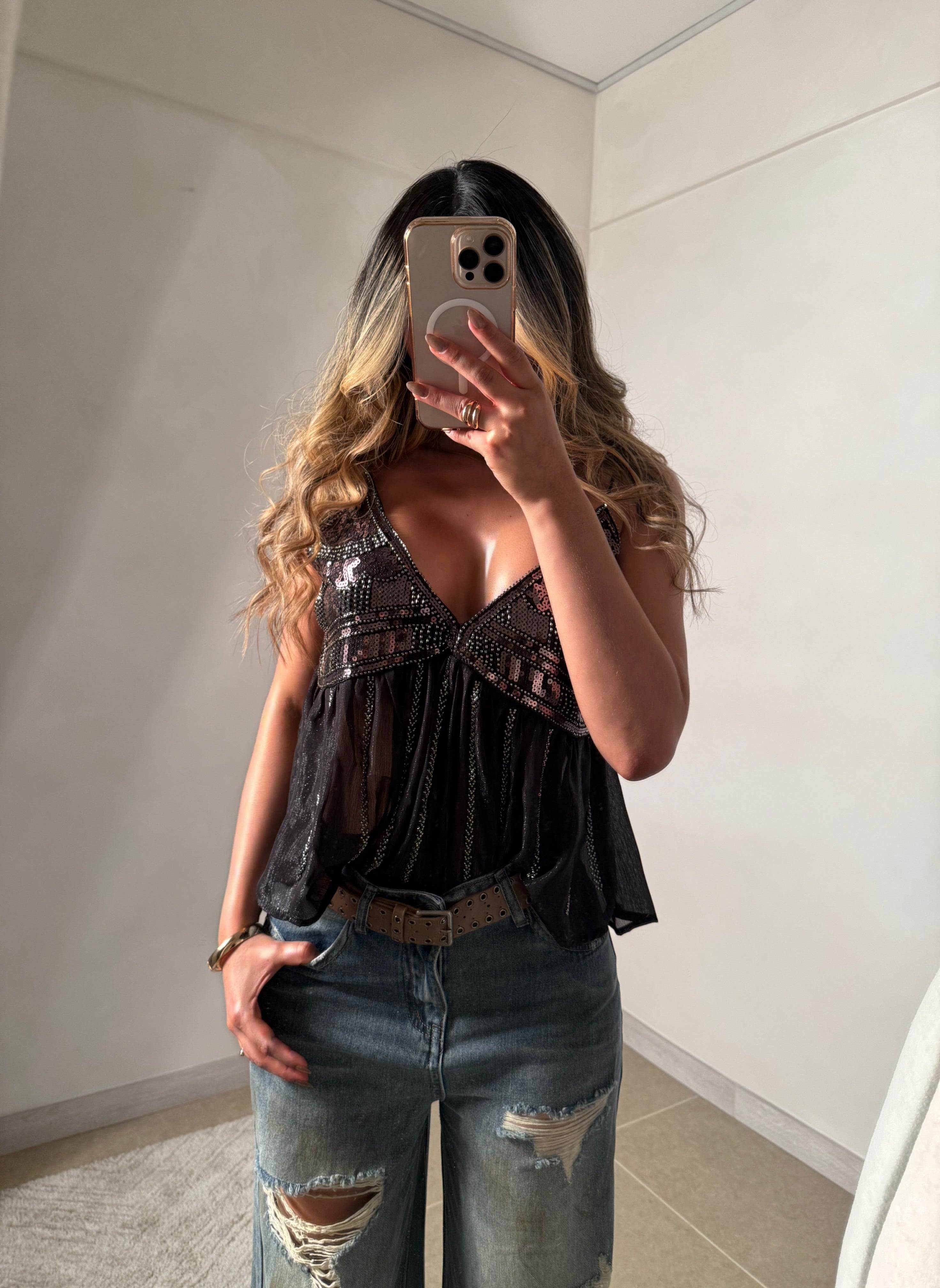 BLUSA GOLDEN CAFÉ 2048