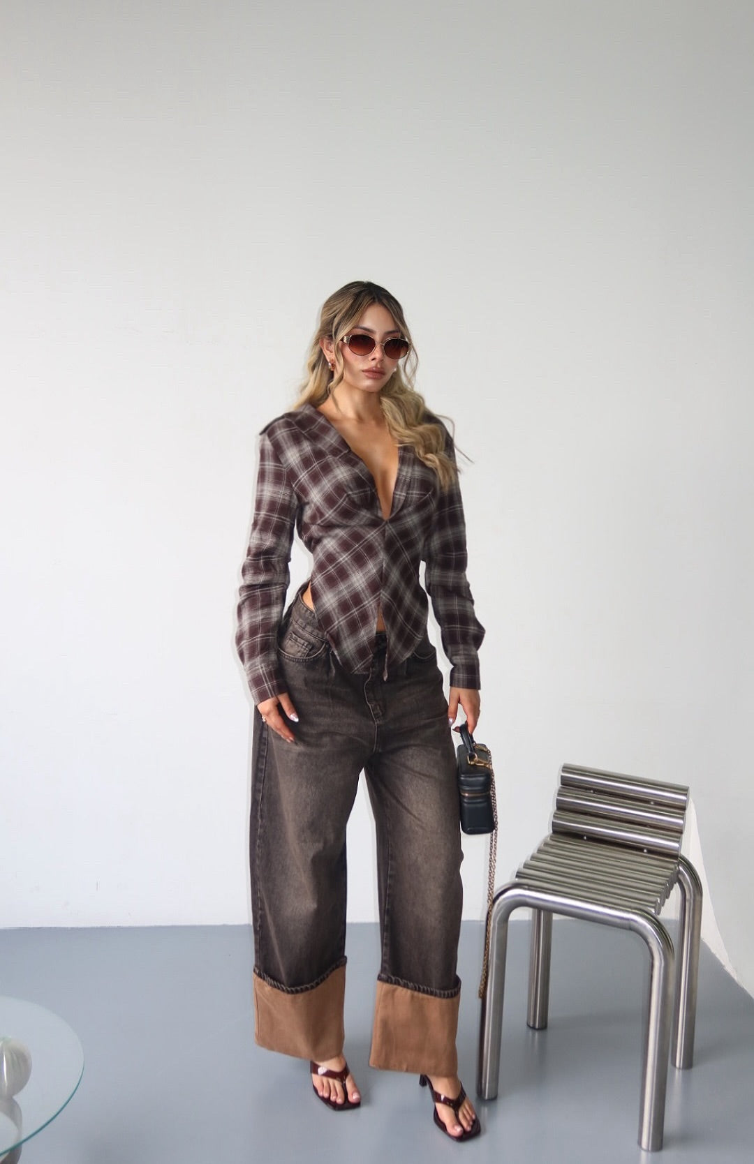 PANTALON BAGGY ITS CAFÉ 4268