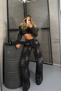 PANTALON WIDE CARGO C43