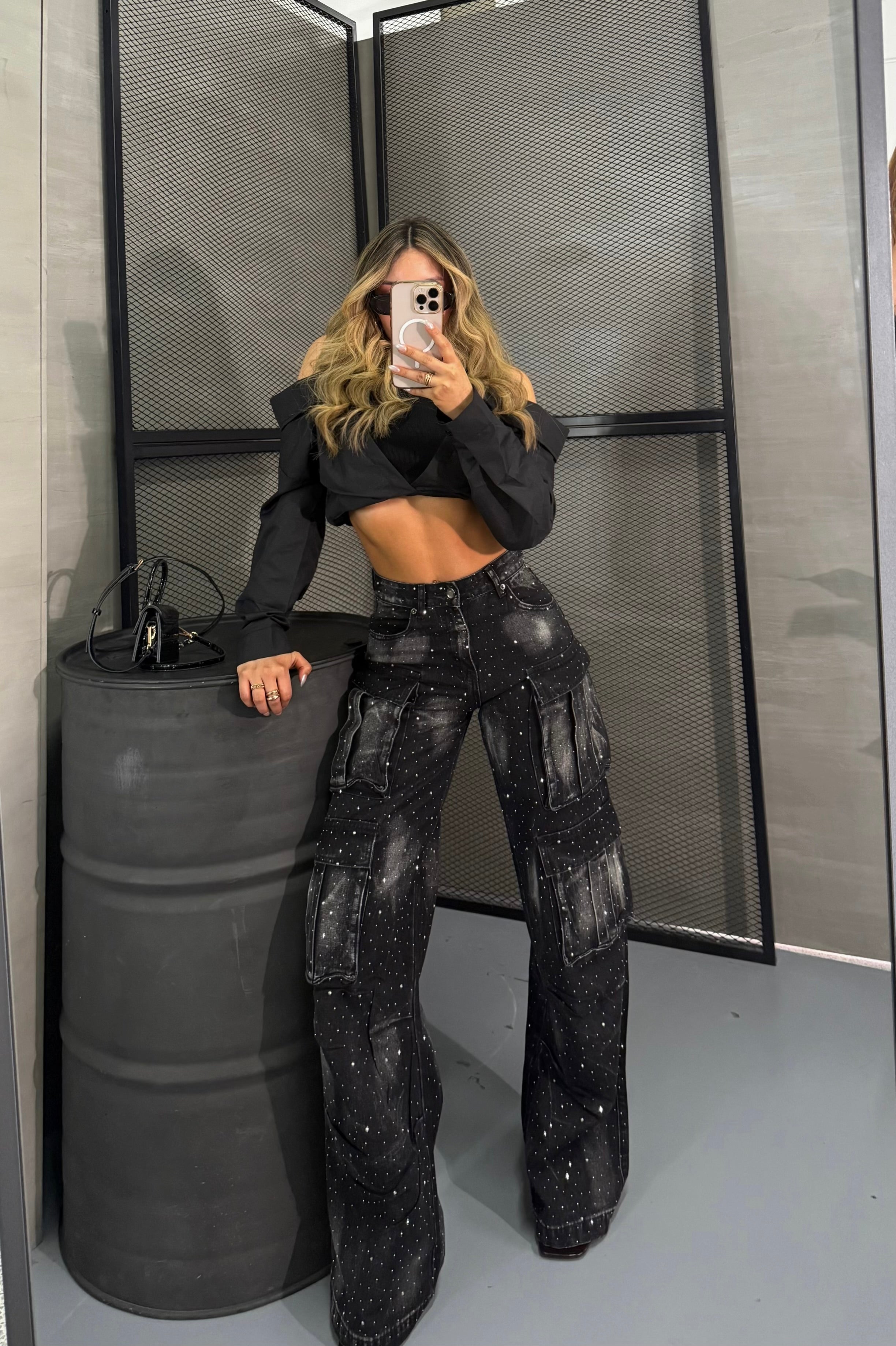 PANTALON WIDE CARGO C43