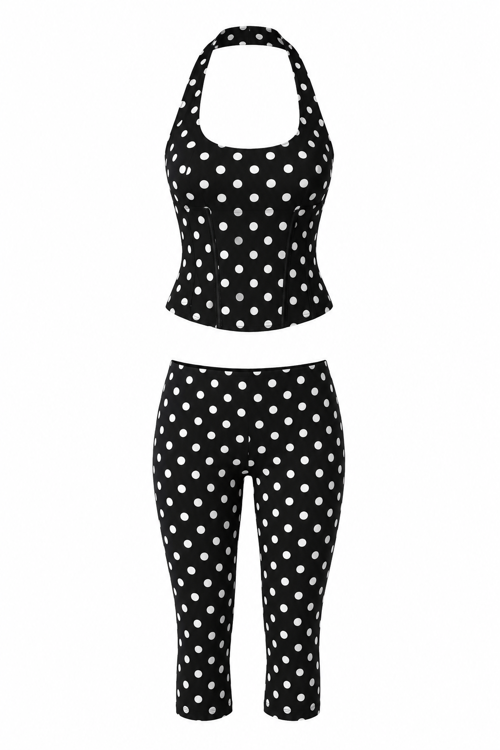 SET BIKER POLKA DOTS NEGRO GIO 26357