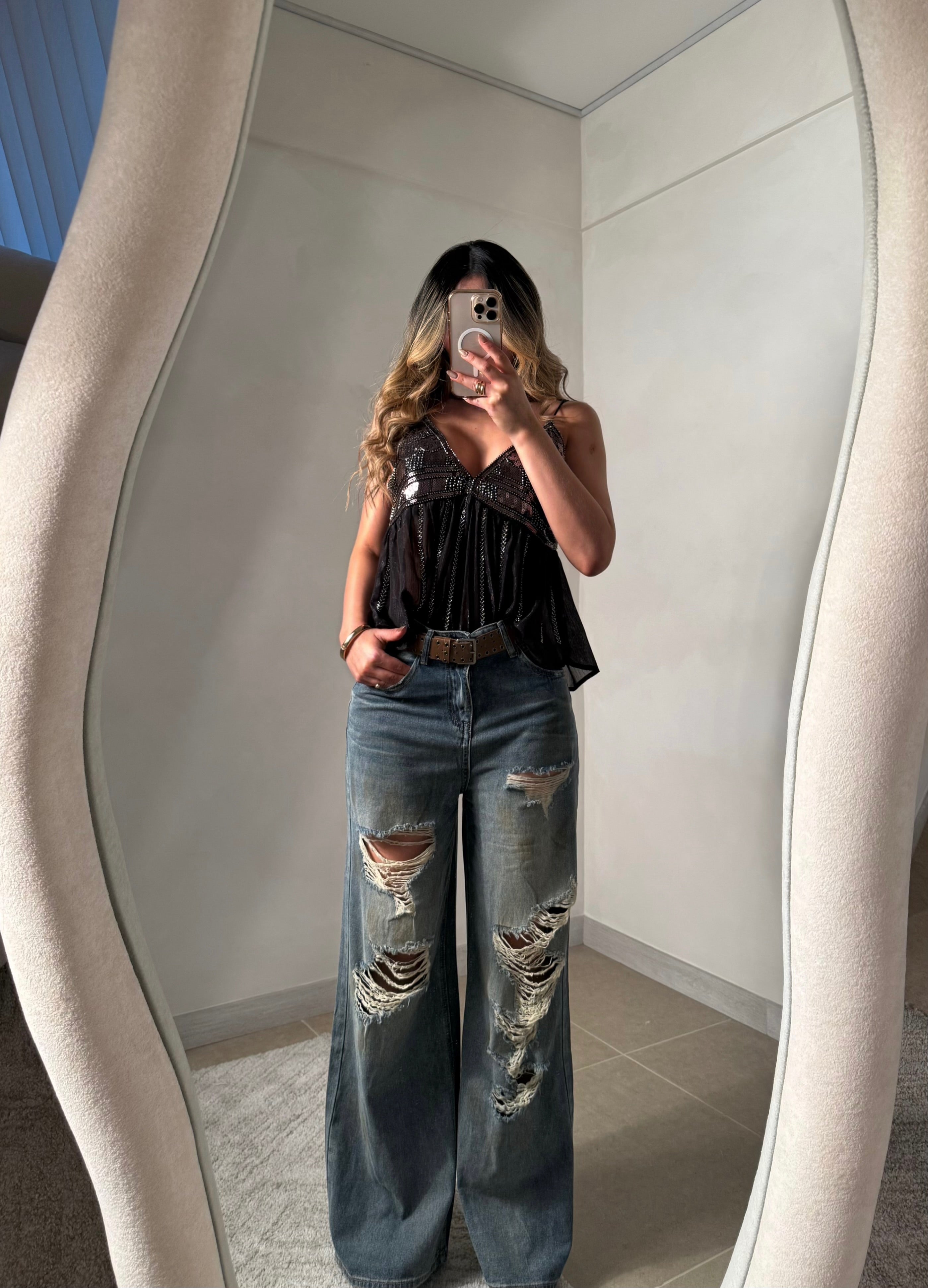 BLUSA GOLDEN NEGRA 2048