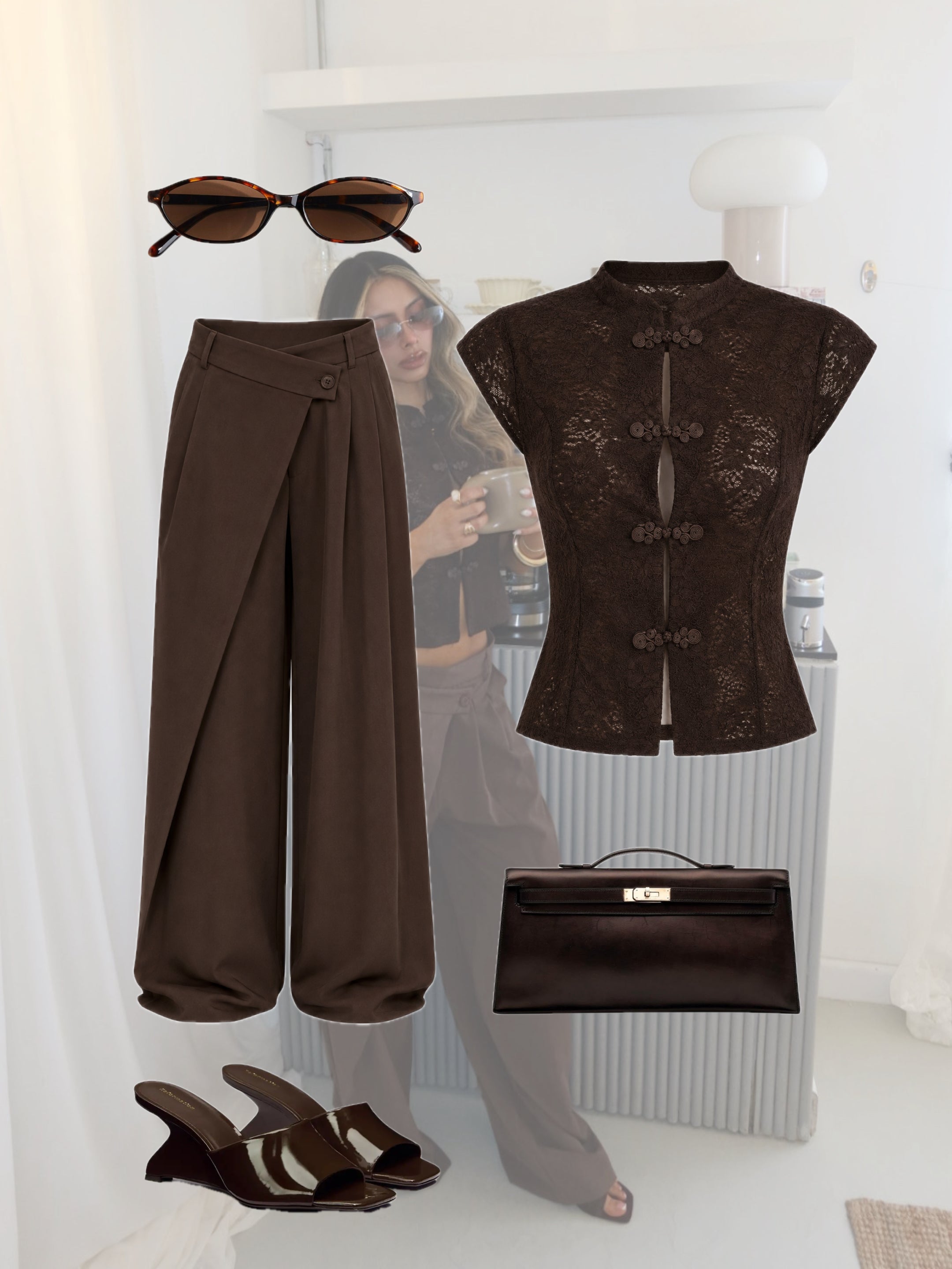 PANTALON CAFE 1347
