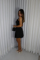VESTIDO PLISADO NEGRO 4696