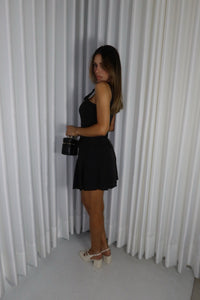 VESTIDO PLISADO NEGRO 4696