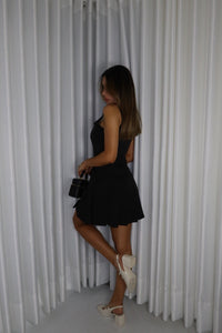 VESTIDO PLISADO NEGRO 4696