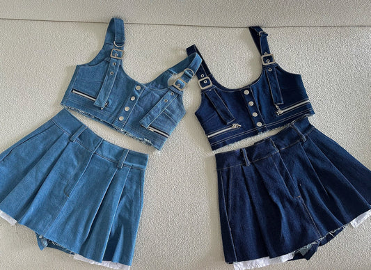 BUSTIER DENIM