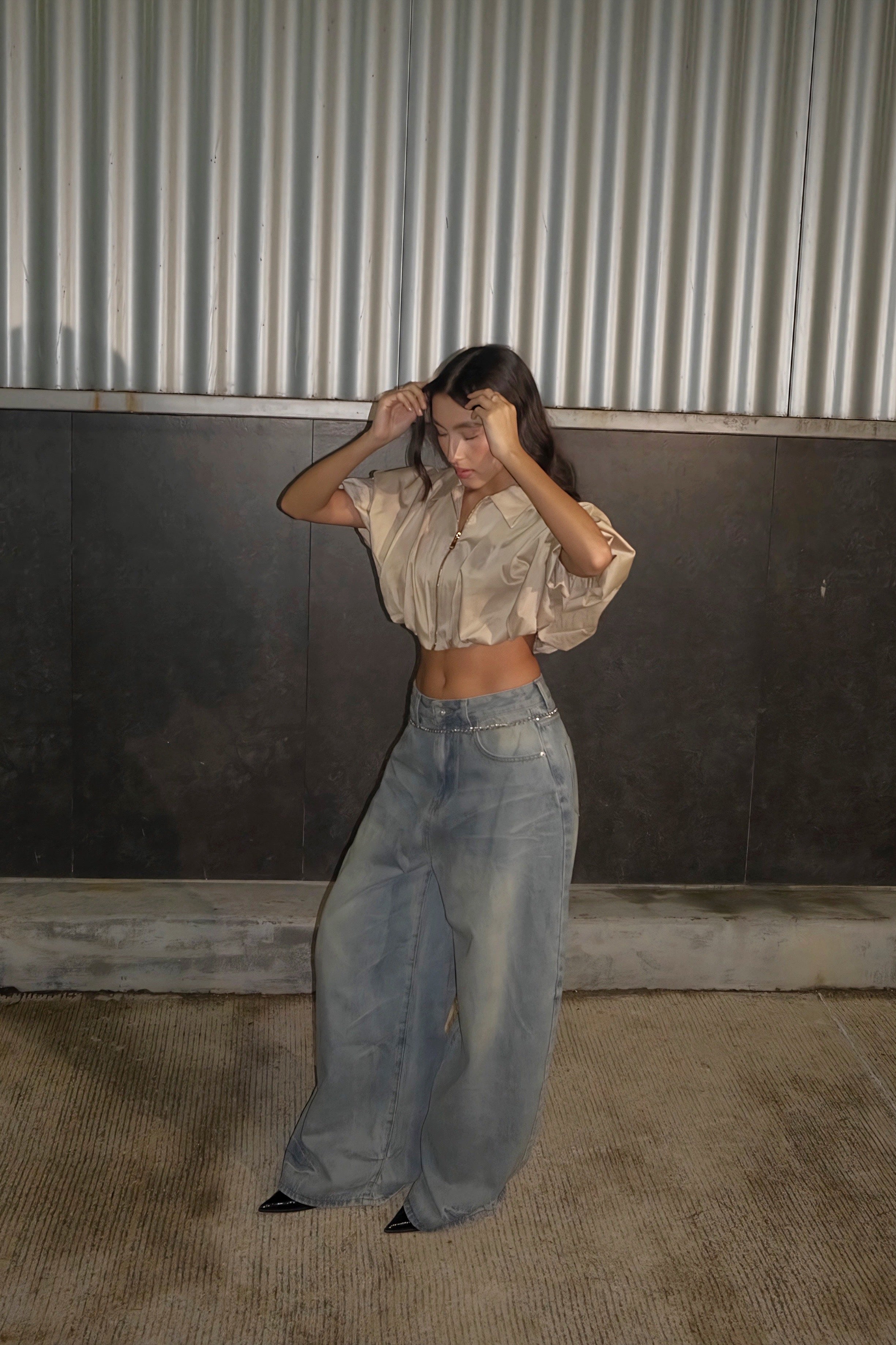 PANTALON WIDE LEG MOCHY 13510