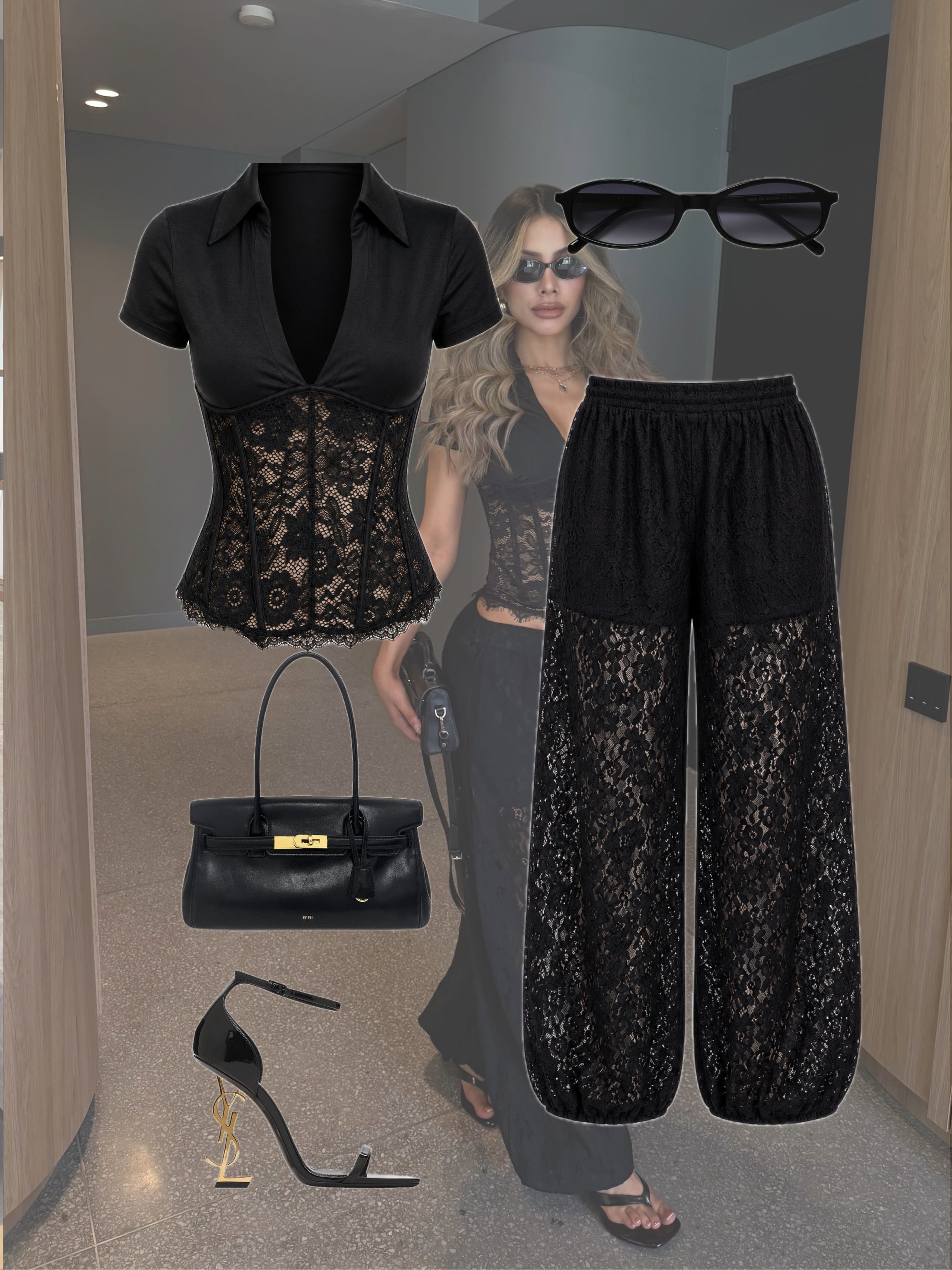 BLUSA CORPIÑO 26315 NEGRA
