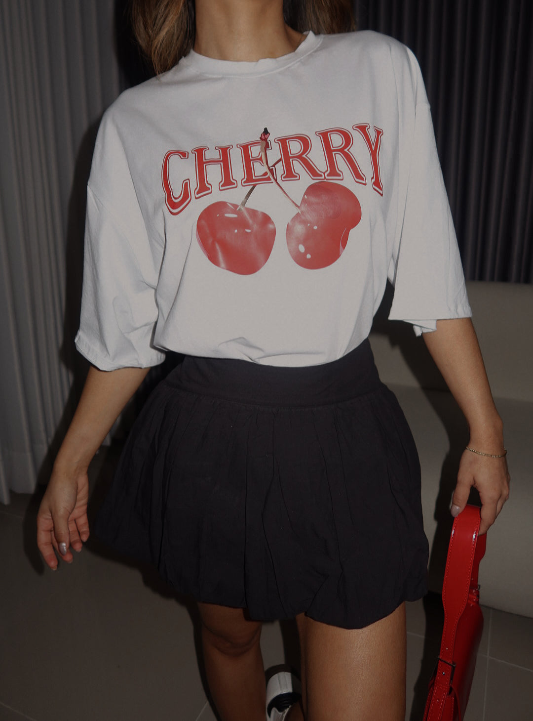 CAMISA OVERSIZE CHERRY