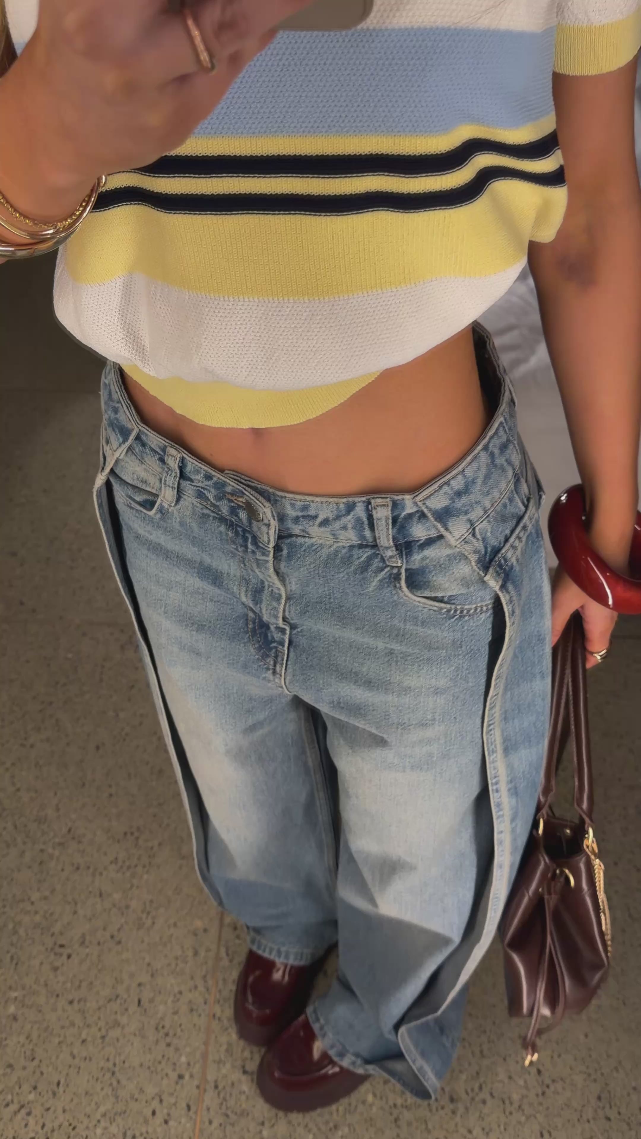 PANTALON WIDE LEG CLARO 3611