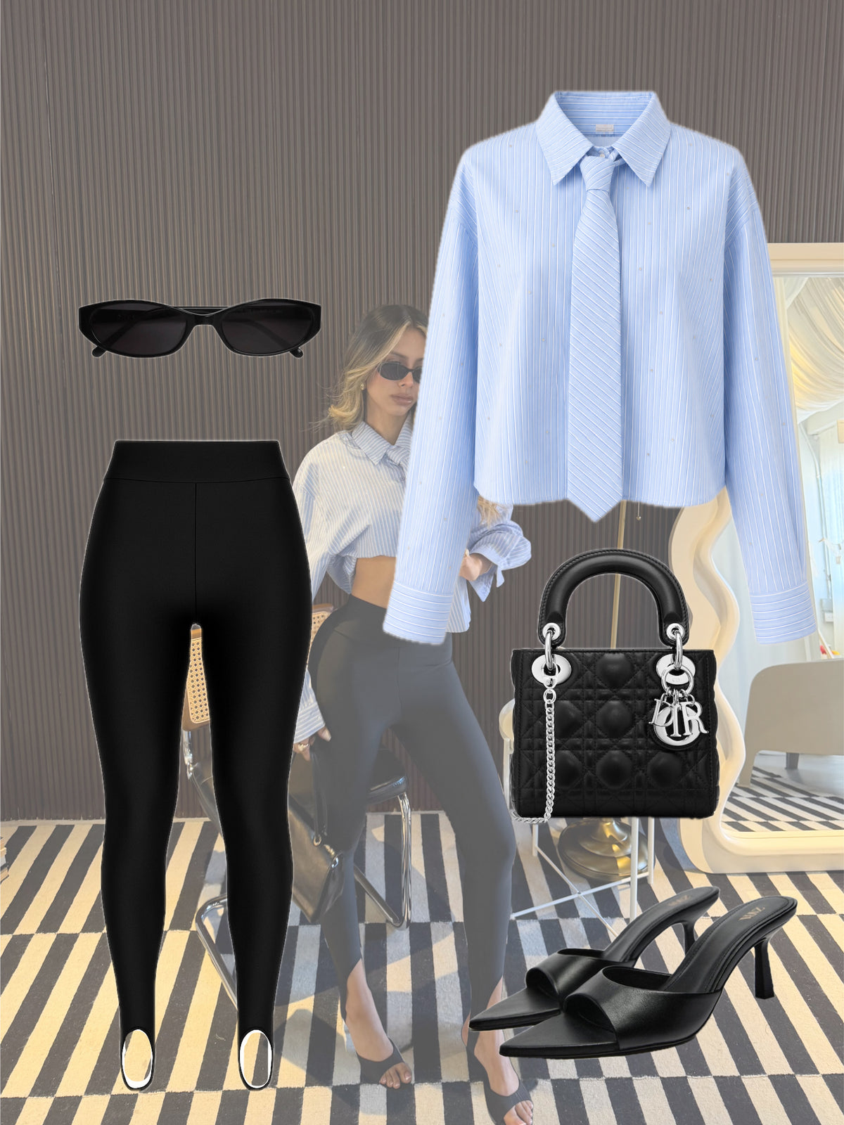LEGGINGS NEGRO DP 4700.