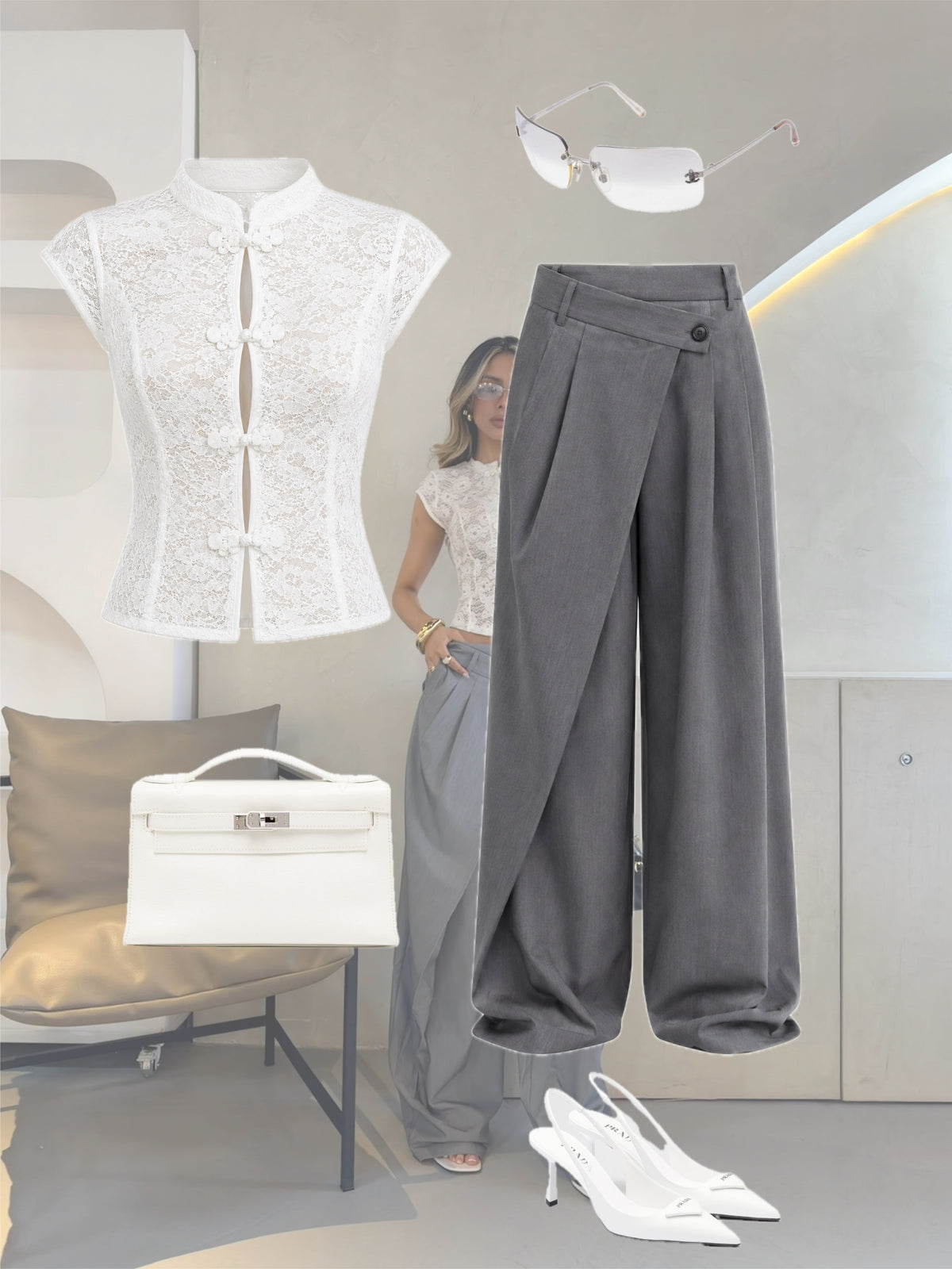 PANTALON GRIS 1347